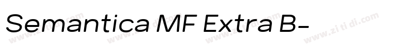 Semantica MF Extra B字体转换 Semantica MF Extra B字体转换